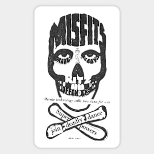 Misfits Skull Flyer 1983 Magnet